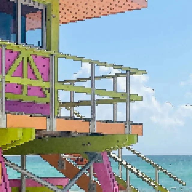 Pixel Outline processed image preview