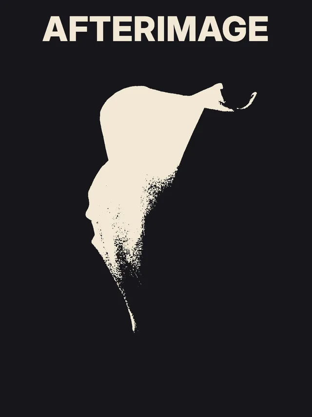 The flower's middle and lower boundary broken into uneven toner marks, while the dark background remains clear.
