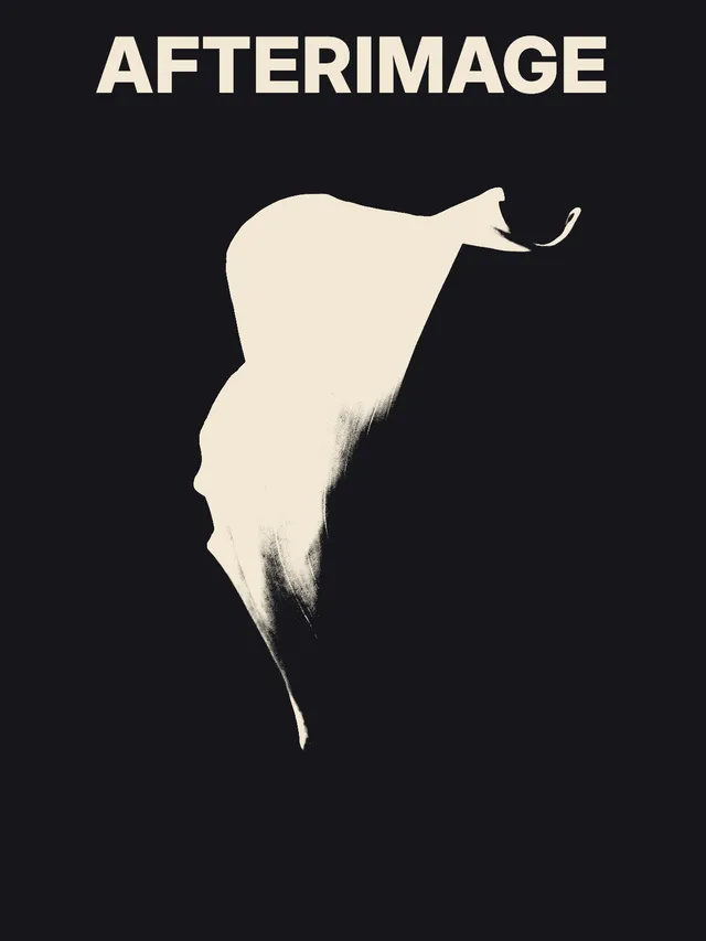 The same flower shape with a softer gray transition where the pale flower meets the dark lower edge.